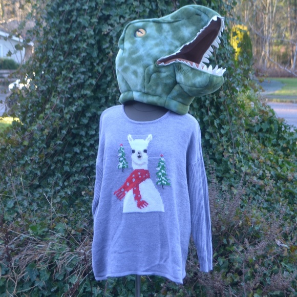 Woman Within Sweaters - Woman Within 22/24 Ugly Llama Christmas Sweater